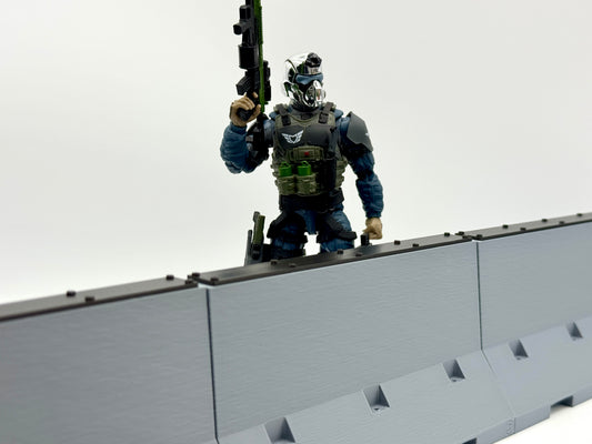 Road Barriers 1/12 Scale - G.I. Joe, Valaverse, Action Force, Moster Force