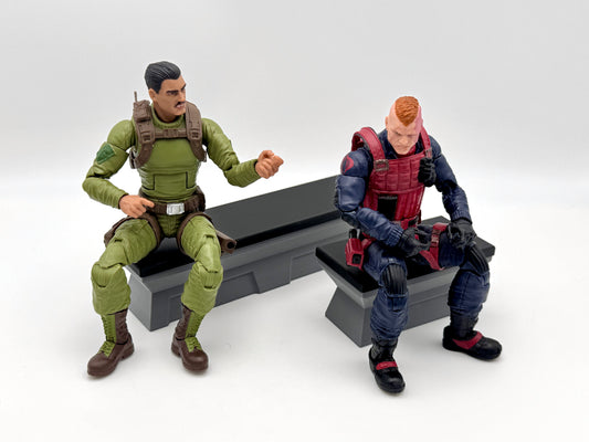 Armory - Troop Locker Bench - 1/12 Scale - G.I. Joe, Valaverse, Monster Force, Marvel Legends