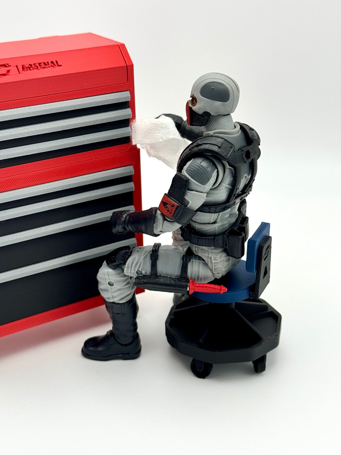 Diorama - Mechanics Stool 1/12 Scale G.I. Joe, Valaverse, Monster Force