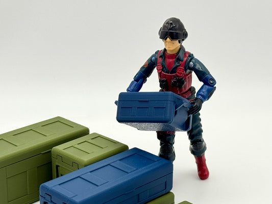 Utility Crates Large, Medium, Small, X-Small - G.I. Joe 3.75 Scale