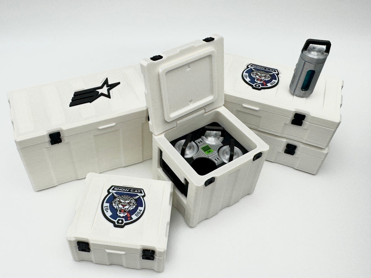 Utility Crate: Strong Snow C.A.T. Medical and Supply Crates - 1/12 Scale G.I. Joe, Cobra