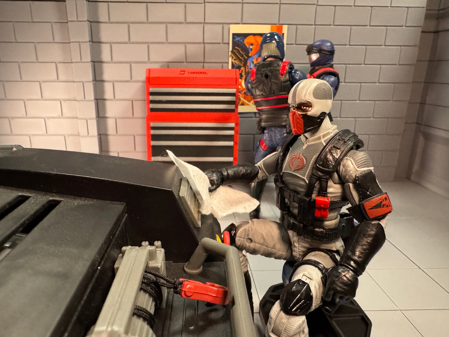 Diorama - Mechanics Stool 1/12 Scale G.I. Joe, Valaverse, Monster Force