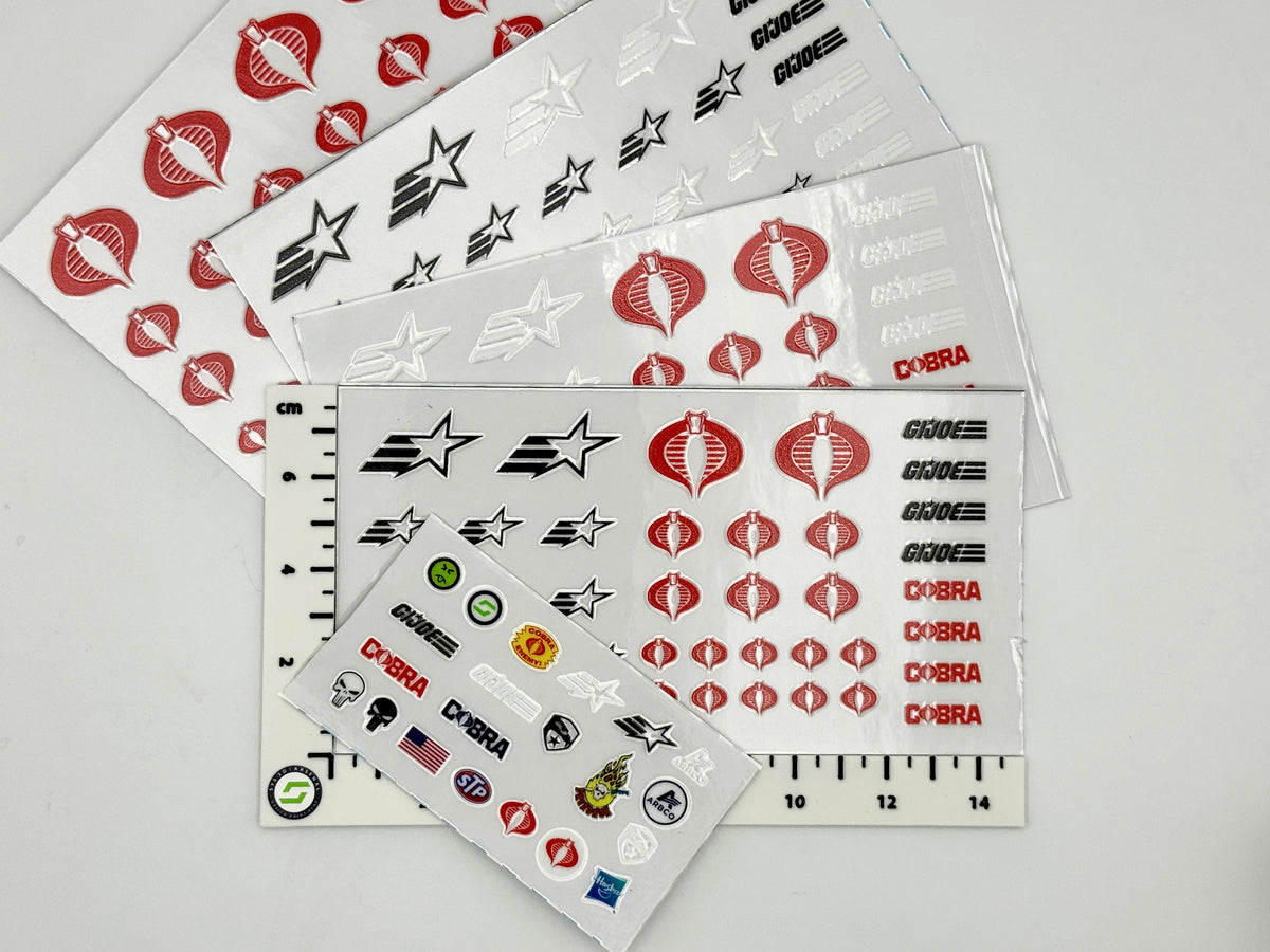 Transfer Decal Sheet - 1/12 Scale G.I. Joe