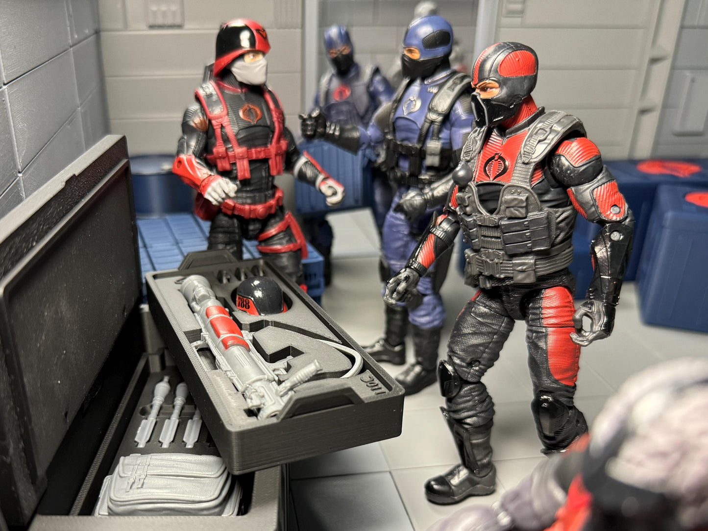 Mission Crate: Large HISS Infantry Trooper 110 Fire Team - G.I. Joe/Cobra