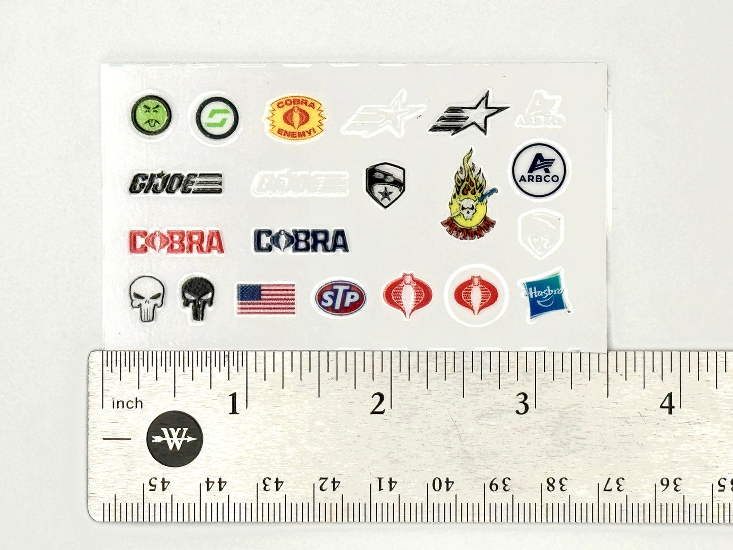 Transfer Decal Sheet - 1/12 Scale G.I. Joe
