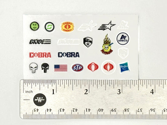 Transfer Decal Sheet - 1/12 Scale G.I. Joe