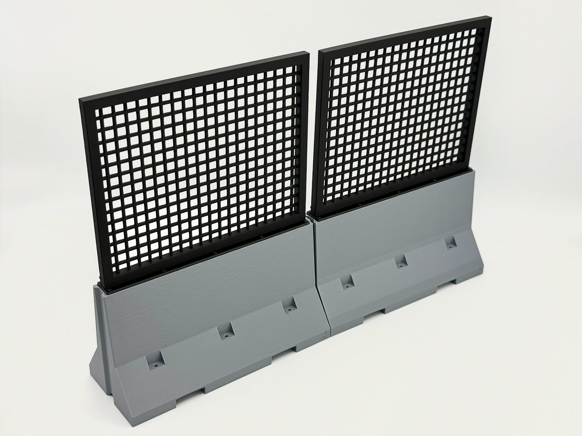 Road Barriers 1/12 Scale - G.I. Joe, Valaverse, Action Force, Moster Force