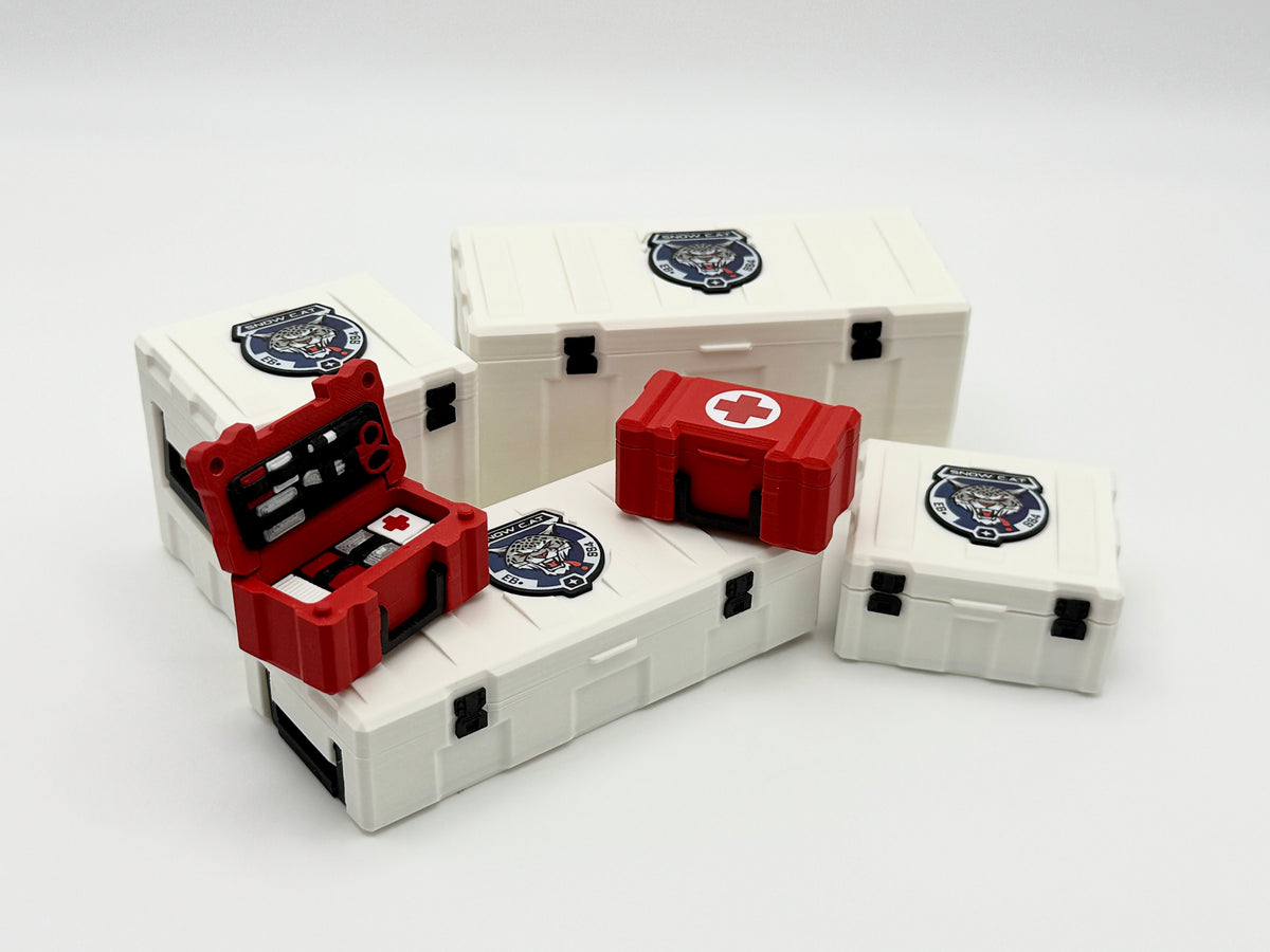 Utility Crate: Strong Snow C.A.T. Medical and Supply Crates - 1/12 Scale G.I. Joe, Cobra