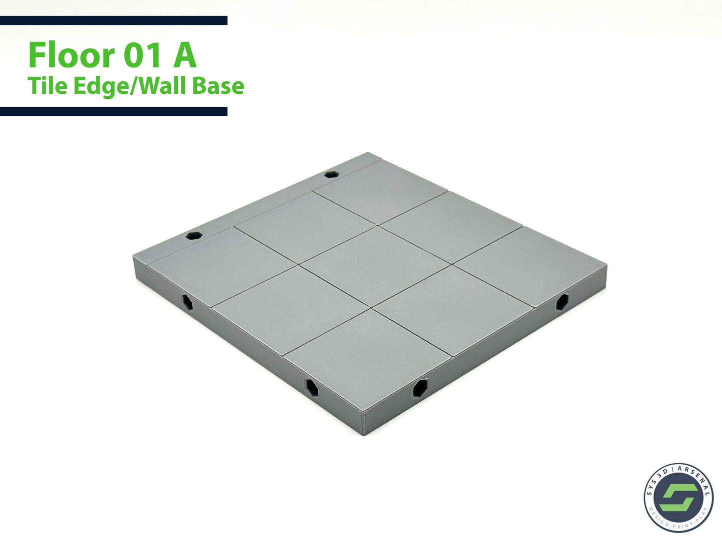 Diorama: Tile Floor - Center/Wall Base