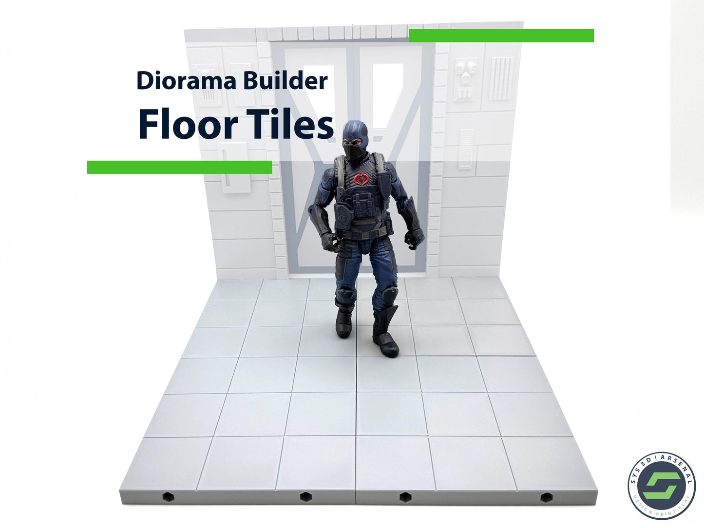 Diorama: Tile Floor - Center/Wall Base