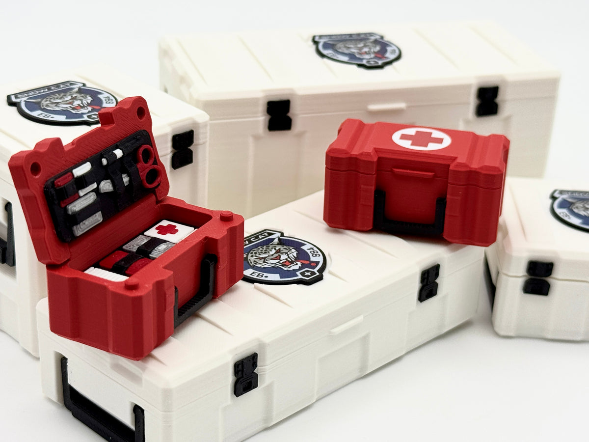 Utility Crate: Strong Snow C.A.T. Medical and Supply Crates - 1/12 Scale G.I. Joe, Cobra