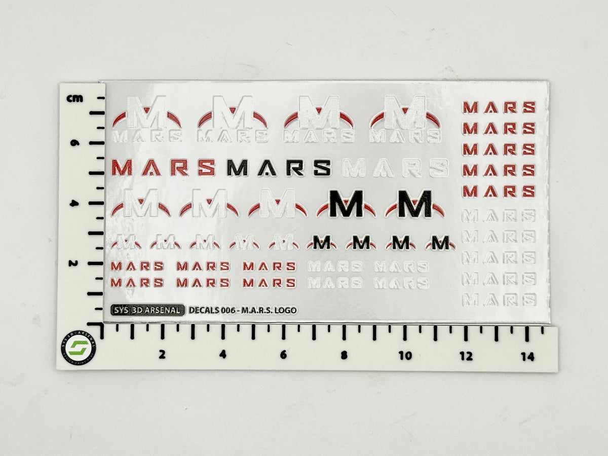 Transfer Decal Sheet - 1/12 Scale G.I. Joe