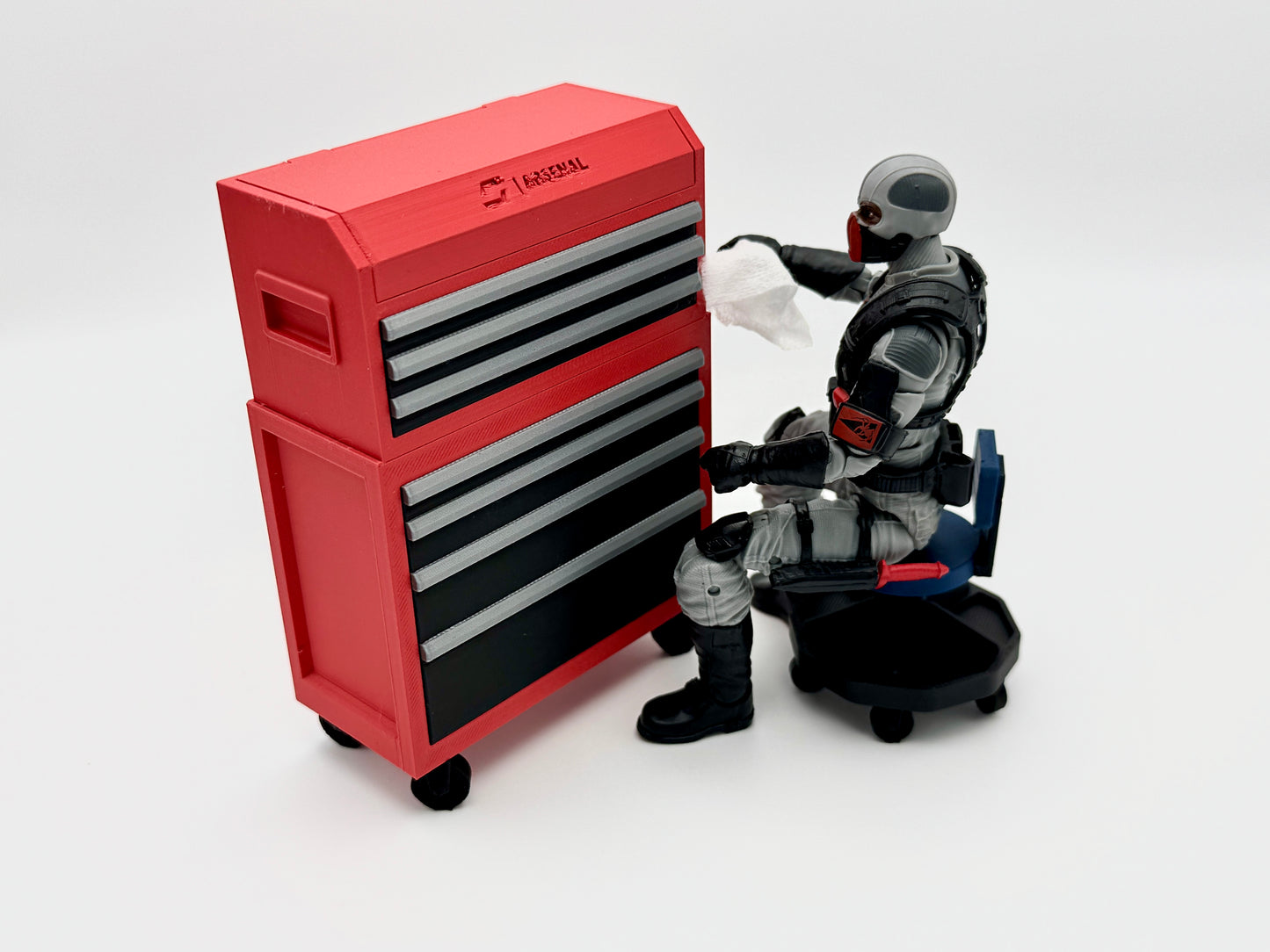 Diorama - Mechanics Stool 1/12 Scale G.I. Joe, Valaverse, Monster Force