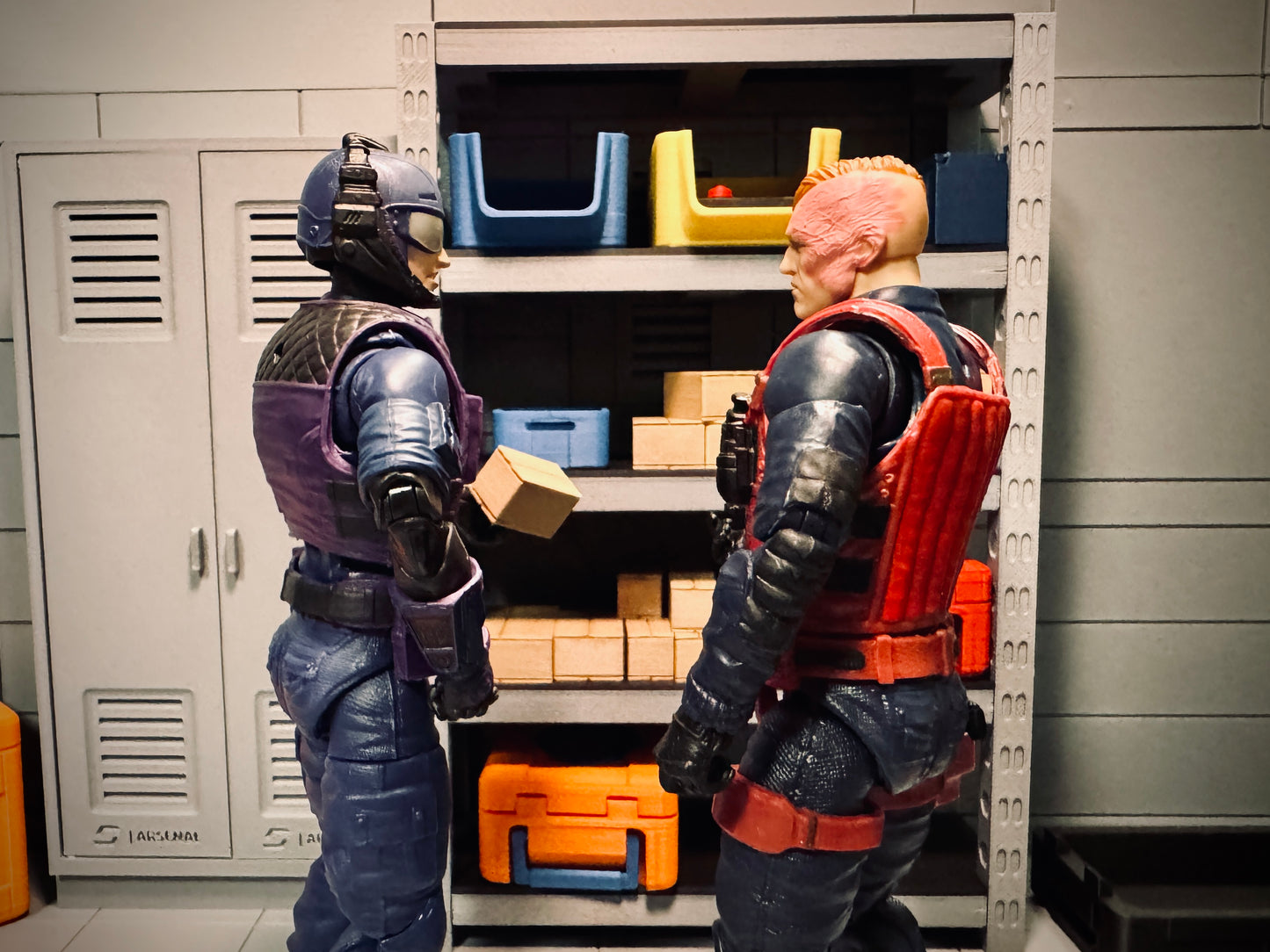 Diorama: Shop Shelving Bins 1:12 Scale