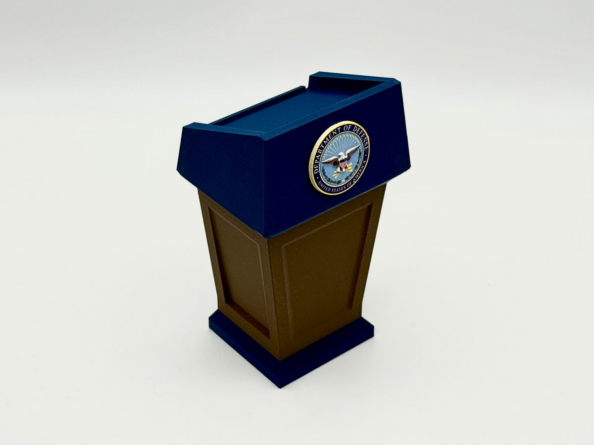 Diorama - Podium #02 - Whitehouse, President Lectern 1/12 Scale