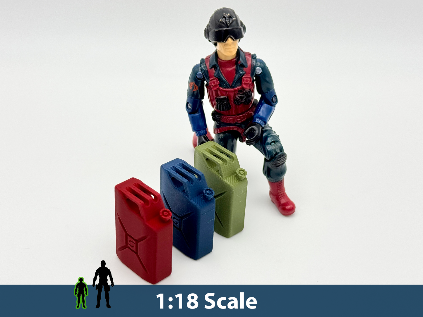 Standard Crate: 2 Fuel Cans 1/18 (3.75) Scale