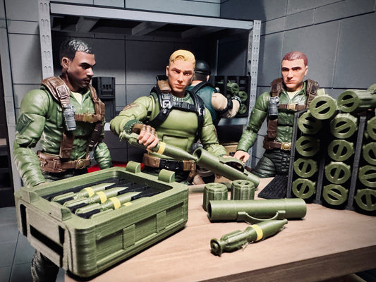 Utility Crate: X-Small with Mortar Rounds - G.I. Joe/Cobra