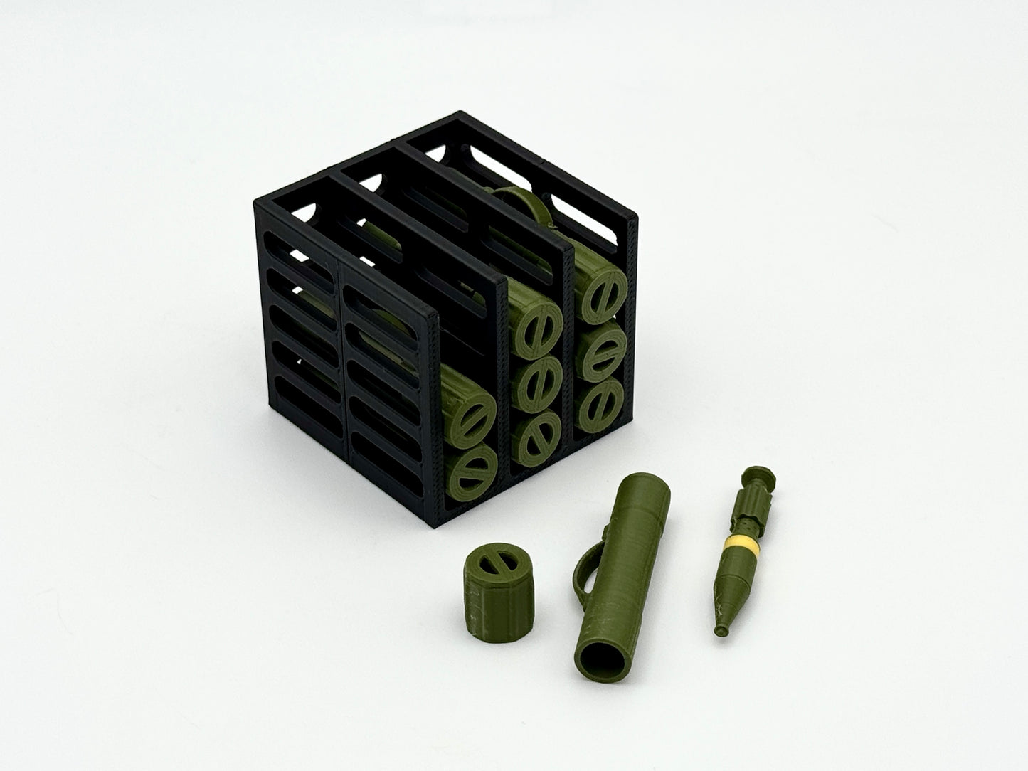 Utility Crate - Small Mortar Round/Storage Rack - G.I. Joe/Cobra 1:12 Scale