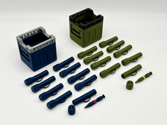 Utility Crate - Small Mortar Round Transport - G.I. Joe/Cobra 1:12 Scale