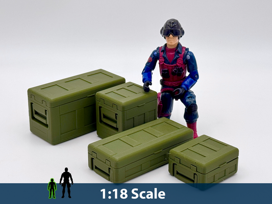 Utility Crates Large, Medium, Small, X-Small - G.I. Joe 3.75 Scale