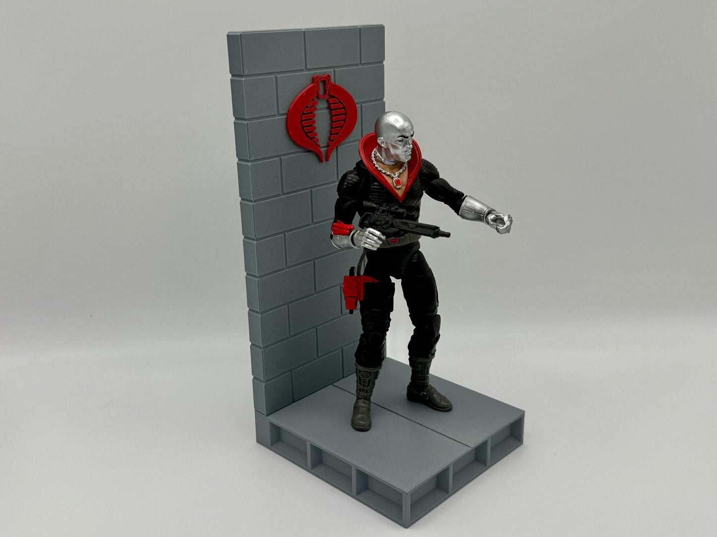 Figure Stand: Block Wall G.I. Joe/Cobra