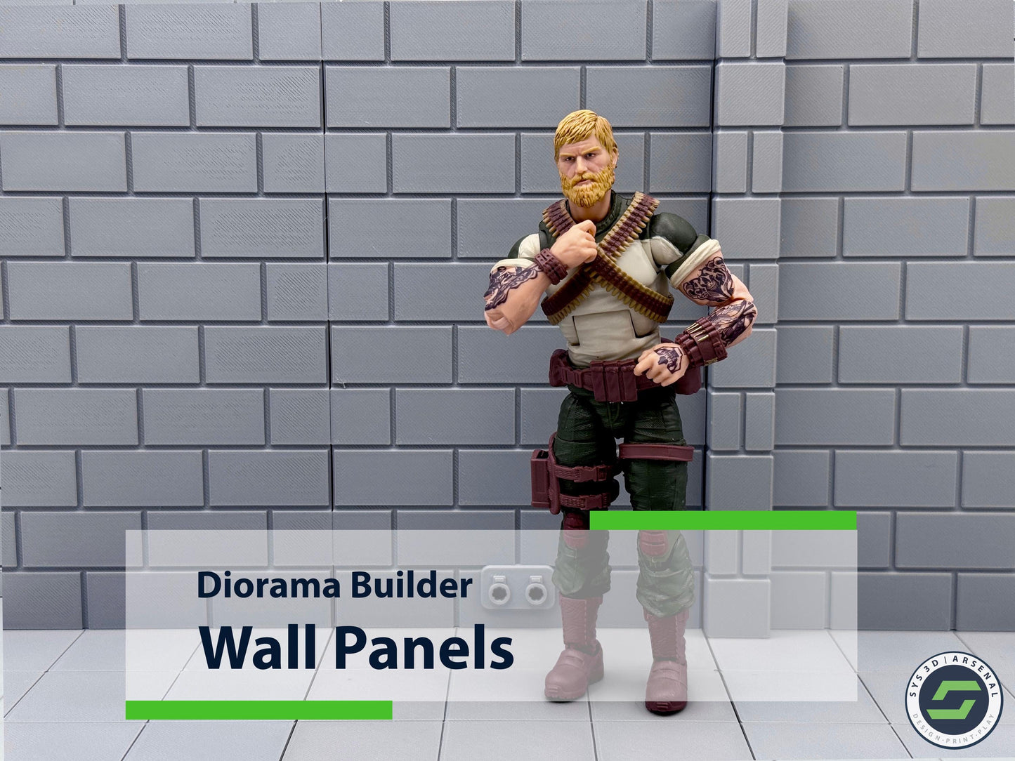 Diorama: Concrete Block - Basic Walls
