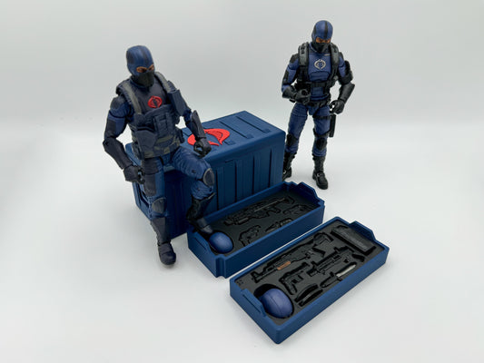Mission Crate: Large Cobra Officer 37 & Trooper (24 or Retro)  Case Builder - G.I. Joe/Cobra