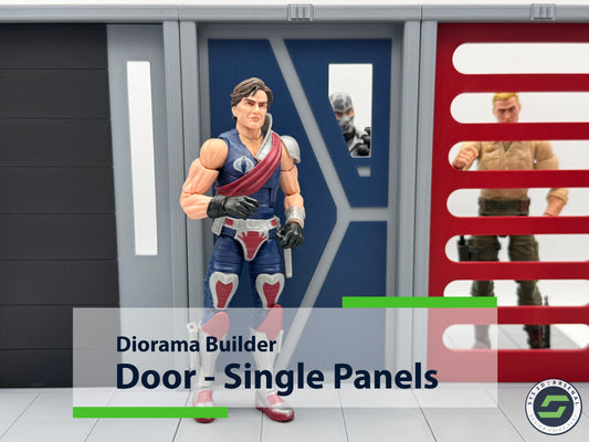 Diorama:  G.I. Joe Wall System - Single Panel Doors